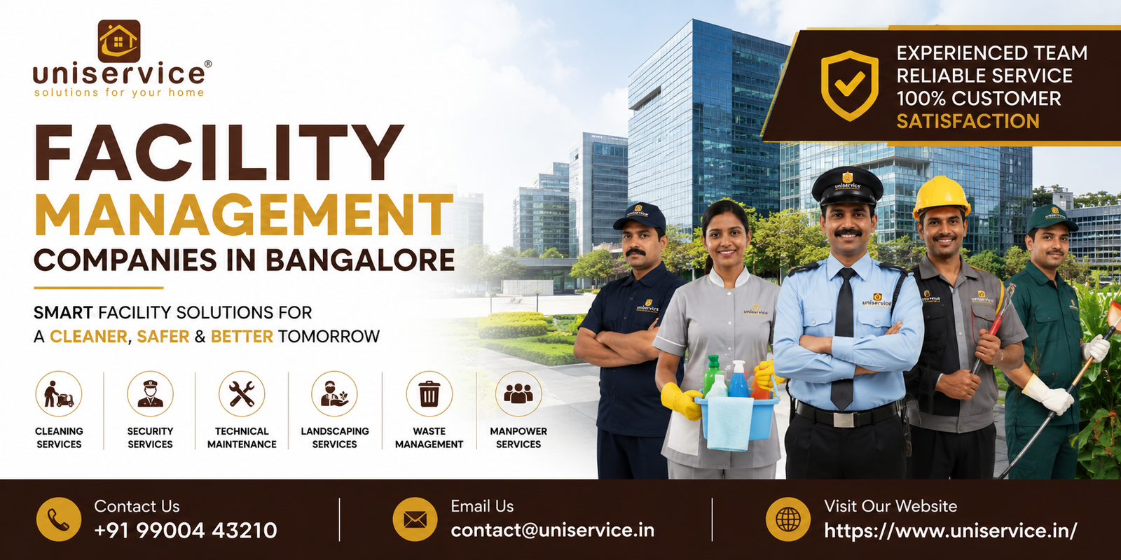 UniService Strengthens Its Position Among Leading facility management companies in bangalore
