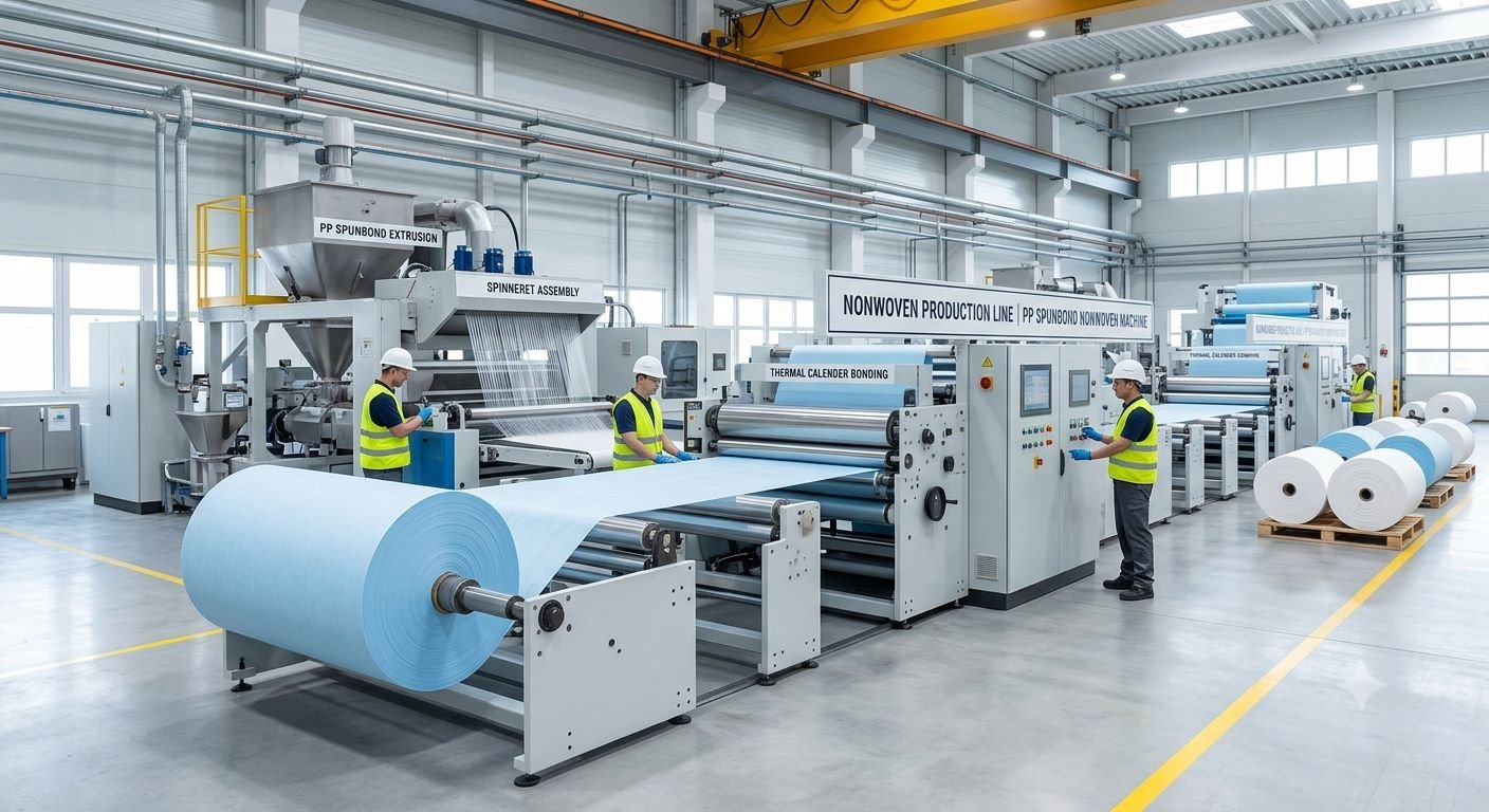 Nonwoven Production Line and PP Spunbond Nonwoven Machine: Building Efficient Fabric Manufacturing