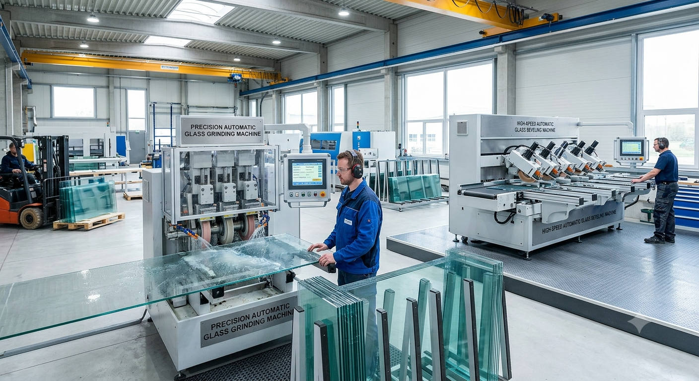 From Rough Edges to Refined Finishes: How Glass Grinding and Beveling Machines Transform Glass